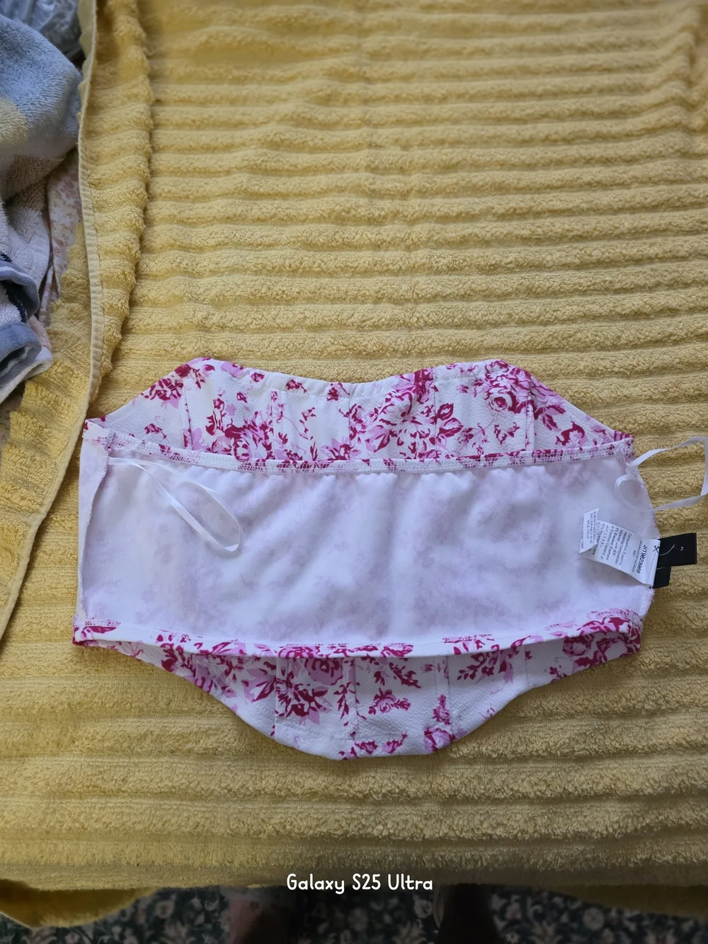 SHEIN Pink and White Floral Kids Face Mask